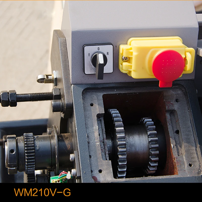 WM210V-G 600 Вт скоростной мощный станок токарный по металлу/токарный стали с