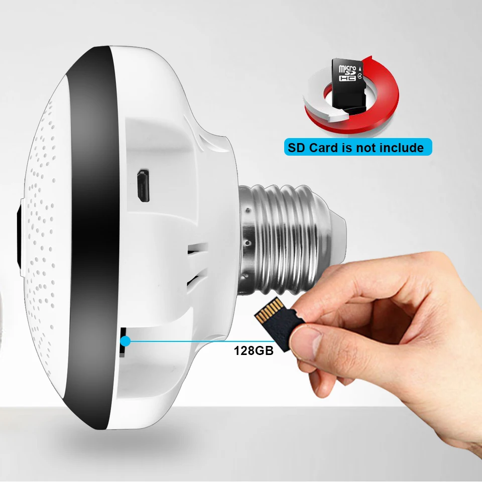 BESDER 1.3MP 960P 360 панорамная ip-камера WiFi рыбий глаз 1 44 мм 1080P беспроводная камера