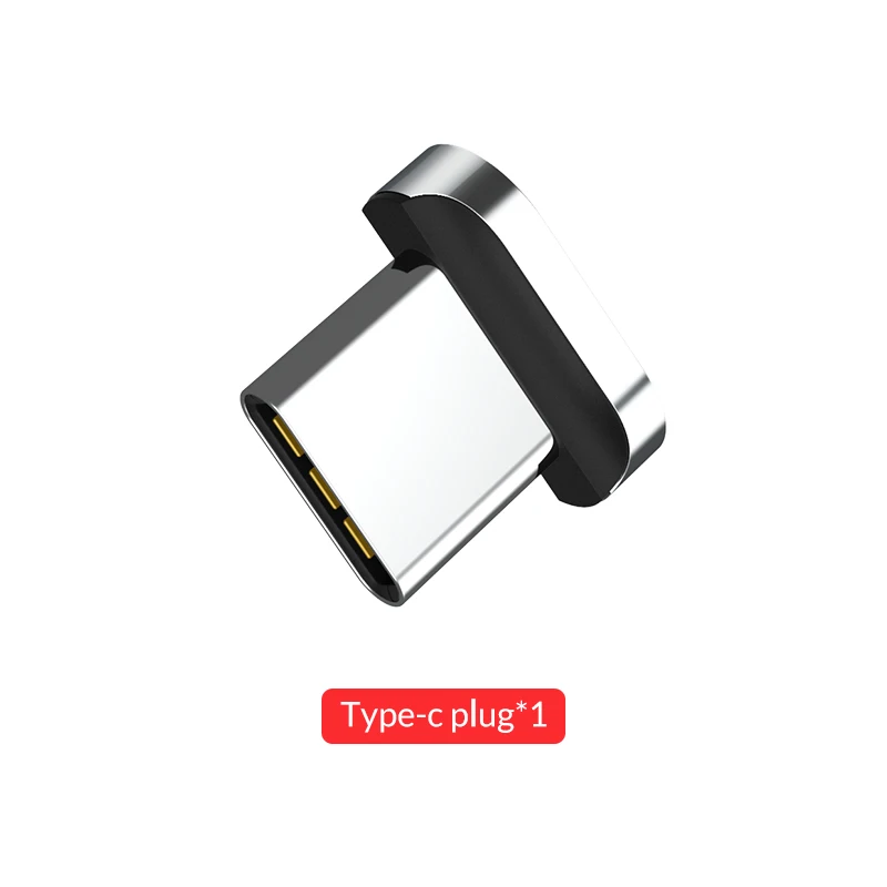 Магнитный кабель TOPK 1M 3A type-c для быстрой зарядки Xiaomi Redmi Note 7, usb-кабель для samsung huawei type-C, кабель для передачи данных - Цвет: Only Plug No Cable