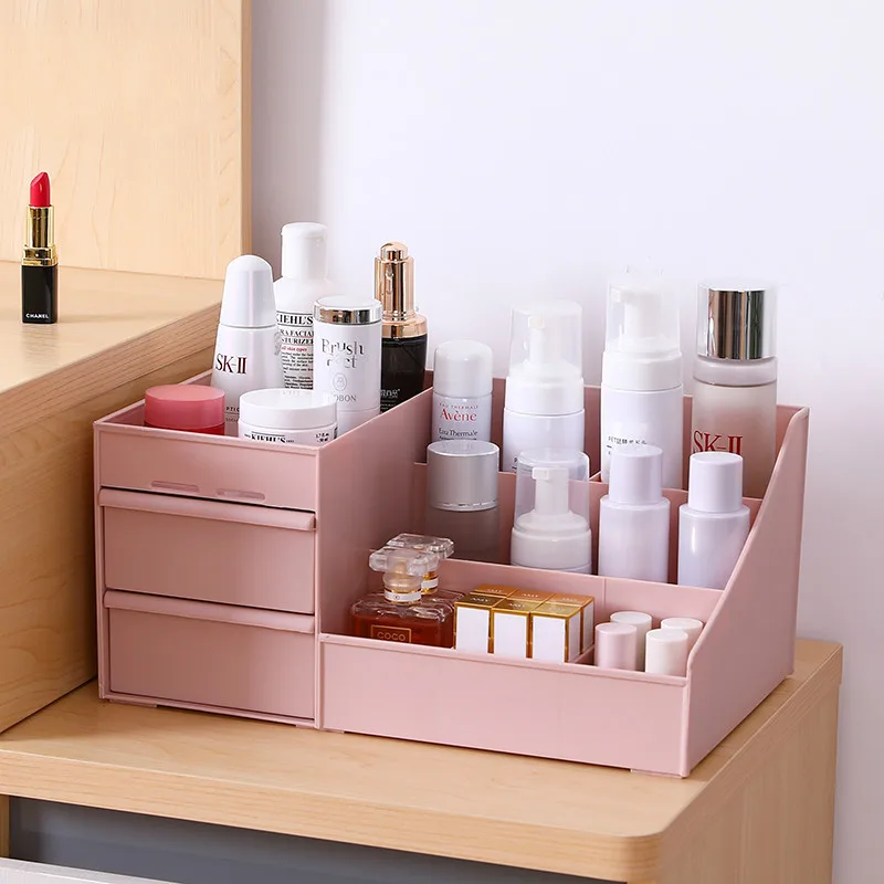 Ящик для хранения косметики Настольный ящик ювелирных изделий туалетного