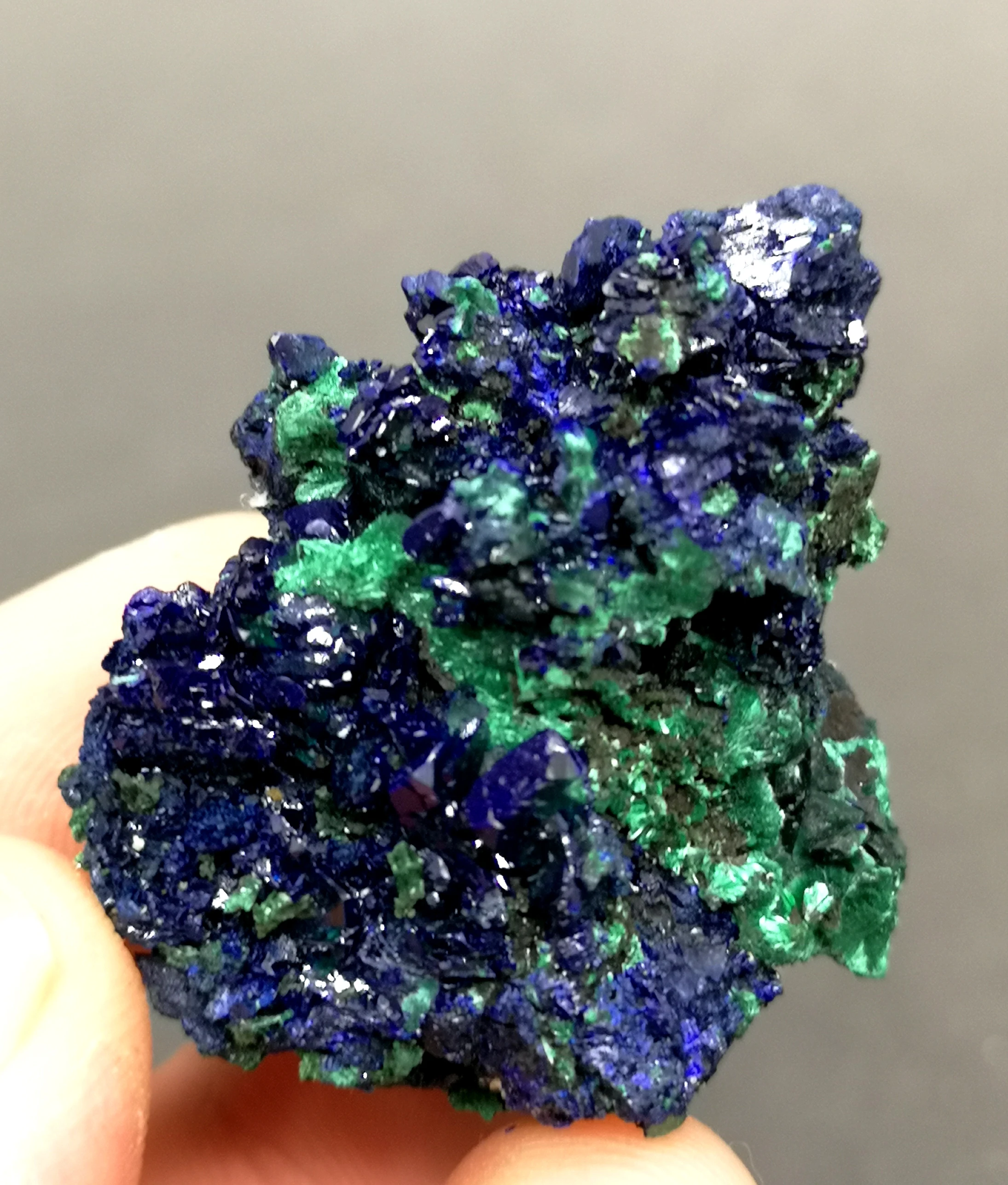 23 г натуральный Блестящий Азурит и Малахитовый симбиотический минеральные