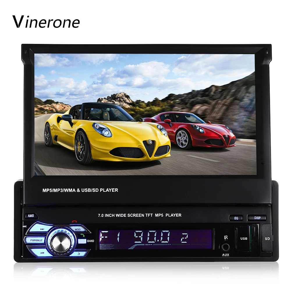автомагнитолы автомагнитола 1 din 7 дюймов ЖК дисплей Сенсорный экран Din Bluetooth USB