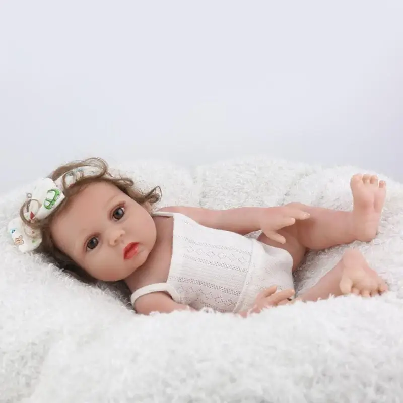 48 см Reborn Baby Doll игрушка виниловая Милая новорожденная кукла-Имитация для детей Реалистичная игрушка Playmate для младенцев сопутствующие игрушки для сна