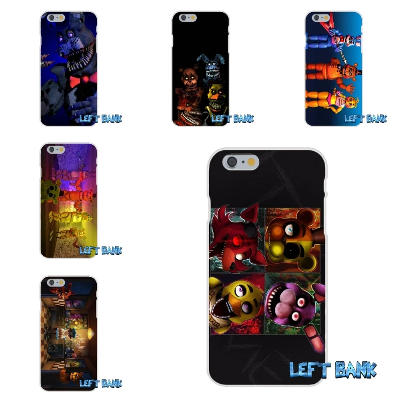 Мягкий силиконовый прозрачный чехол из ТПУ для Samsung Galaxy Note 3 4 5 S4 S5 MINI S6 S7 edge Five nights at