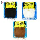 Забавный костюм для вечевечерние на Хэллоуин, белый, черный, коричневый, усы, пиратвечерние, украшение для детей, искусственная борода, усы