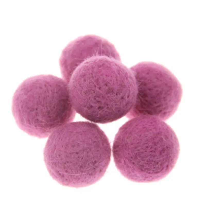 2 шт./компл. войлочные сапожки с круглым носком Шерсть Войлок шары Pom Poms смешанные Цвет, 20 Цвета 50 мм Диаметр
