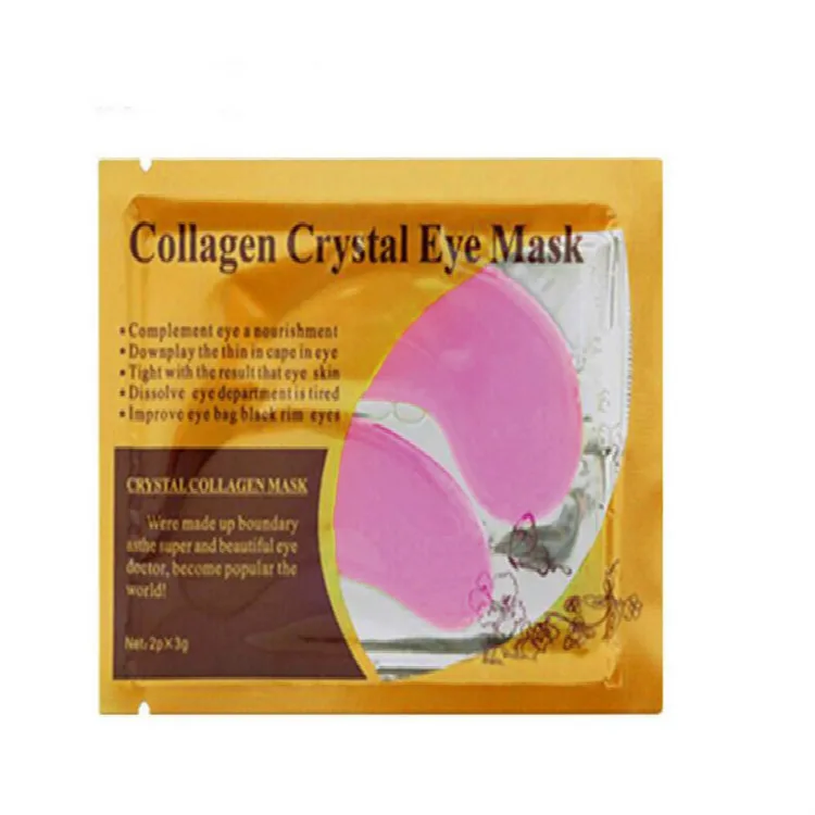 Pink(5bags) 10 шт. = 5 упаковок Золотая с кристаллами коллагена маска для глаз против морщин удаляет мешки для глаз темные круги Отечность увлажняющая для ухода за кожей - Цвет: Pink(5bags)
