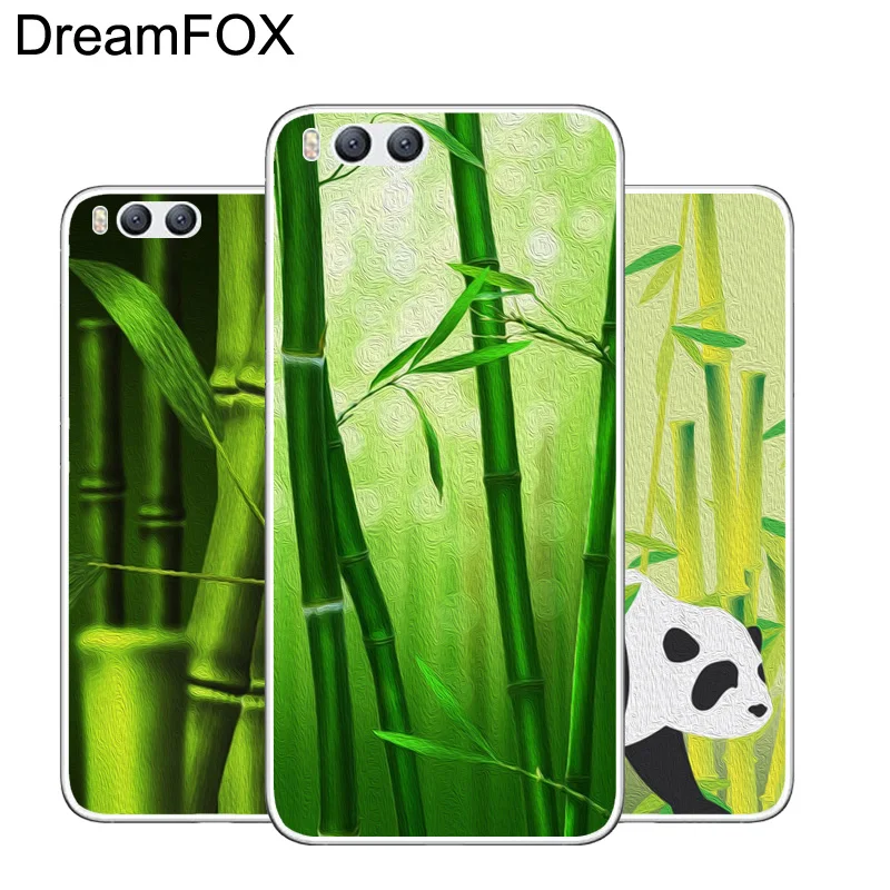DREAMFOX M233 зеленый бамбук Натуральный Мягкий ТПУ силиконовый чехол для Xiaomi Mi Note 2 3 4 5