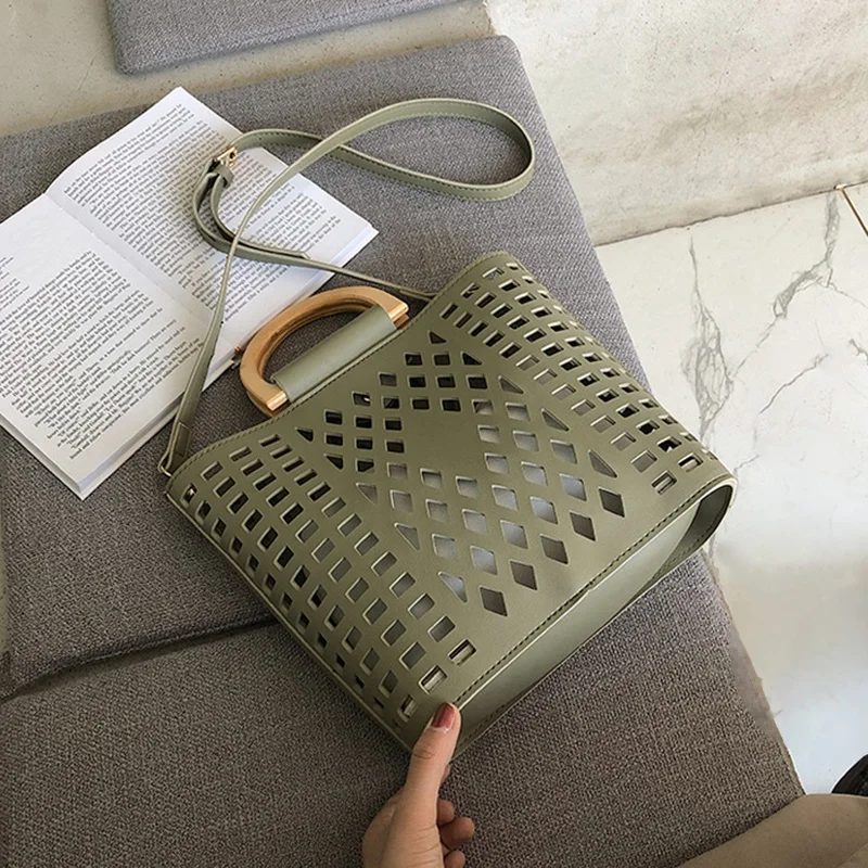 Женские сумки открытая пляжная сумка с деревянной ручкой тоут через плечо из