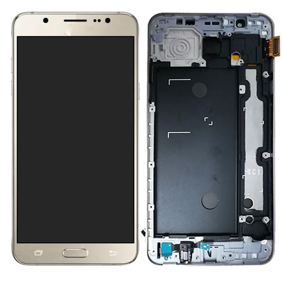 J710 ЖК-дисплей для samsung Galaxy J7 SM-J710FN J710F J710M J710Y J710G J710H Дисплей кодирующий преобразователь сенсорного экрана в сборе рамки на тонкопленочных транзисторах на тонкоплёночных транзисторах