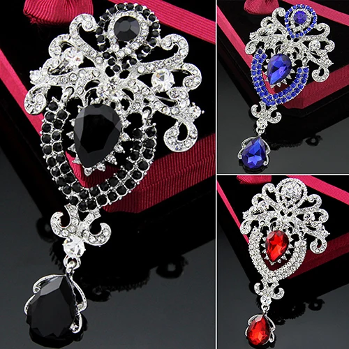 Женская Брошь Bluelans Роскошный аксессуар для костюма|crystal rhinestone brooch|rhinestone brooch
