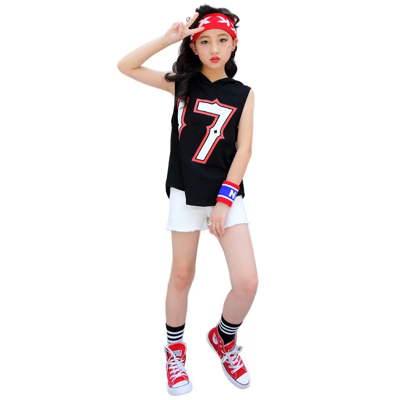 

Hip Hop Clothes 2020 Hot Summer Sport Print Clothes Set Sleeve+Harem Pants Kid School Hip Hop Clothes Boy Perform Clothes Set