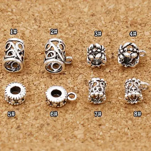 

100% 925 Silver Jewelry Spacers DIY Bracelet connector beads Jewelry Findings Ring Beads Sterling Small Beads