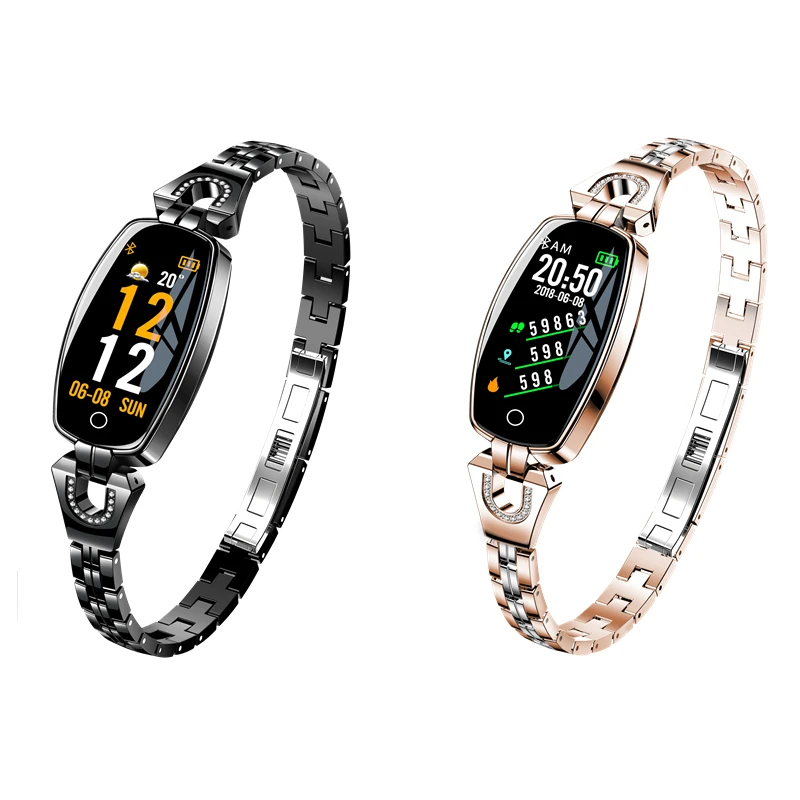 Bluetooth H8 Женский умный Браслет фитнес браслет пульсометр кровяное давление