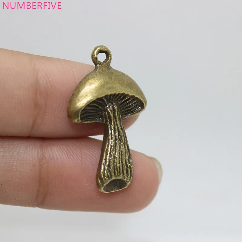 

15pcs--33X19mm Antique bronze tone Mushroom charms pendant