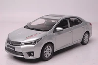 118 diecast model for toyota corolla 2014 silver rare alloy toy car miniature collection gifts