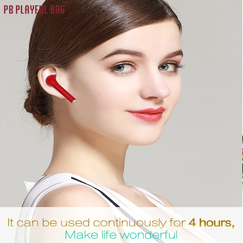 Pb игривая сумка наушники для ТВ Беспроводные наушники-вкладыши Bluetooth мини беспроводные наушники-вкладыши одна bluetooth-гарнитура HBQ i7