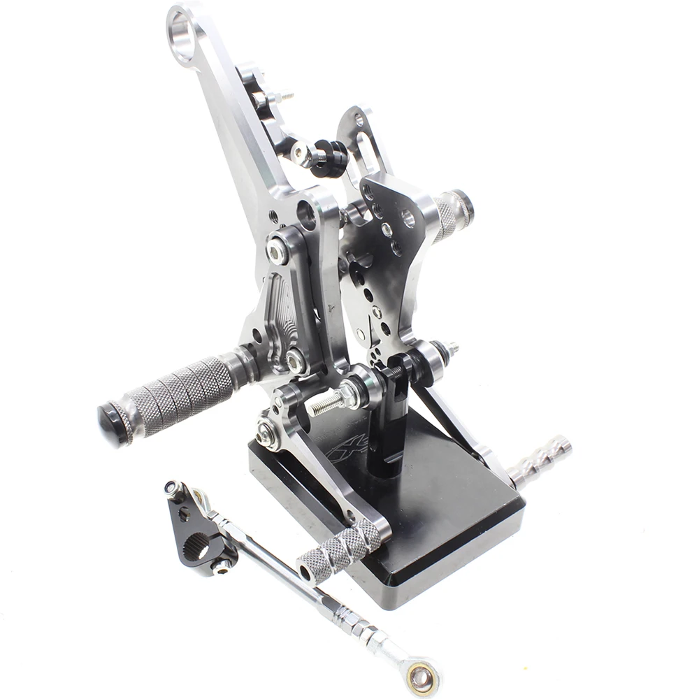 CNC Алюминий Регулируемый мотоцикл Rearsets подножки набор педали для ног DUCATI Diavel 2016