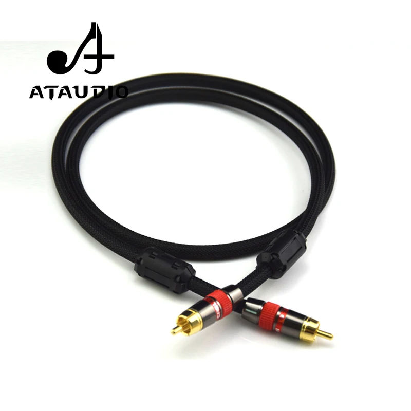 Цифровой коаксиальный кабель ATAUDIO 4N OFC 75 Ом Hi Fi 1 м 2 м|rca to rca|rca toto rca |
