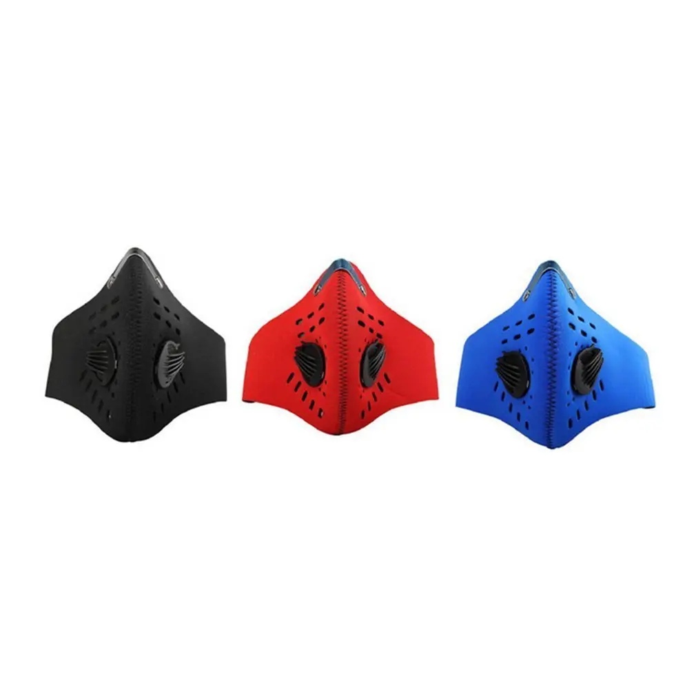 Pollution Mask Adult Anti PM 2.5 Pollen Dust Mask Washable Anti-fog Anti Dust Mask Activated Carbon Filter with 2 Filters