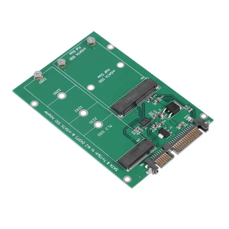 3 in1 mSATA SATA адаптер половина размер B ключ NGFF M.2 ssd sata III конвертер Connector SSD Adapter