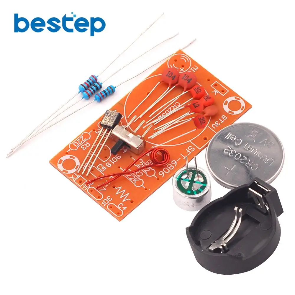 Простой FM беспроводной микрофон запчасти передатчик электронный Обучение DIY