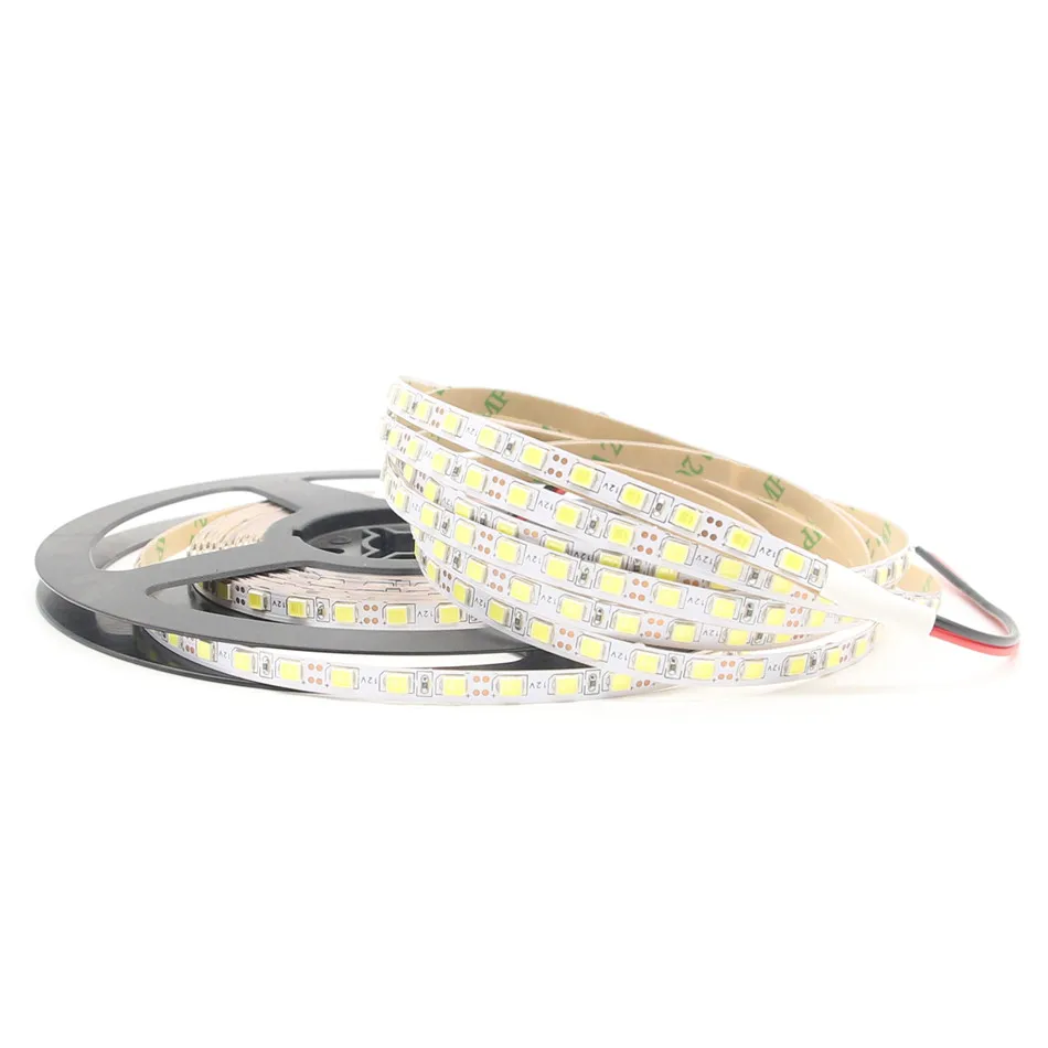 SMD 2835 DC 12V Fita Светодиодная лента 5 мм ультра узкая панель не Водонепроницаемая Tira