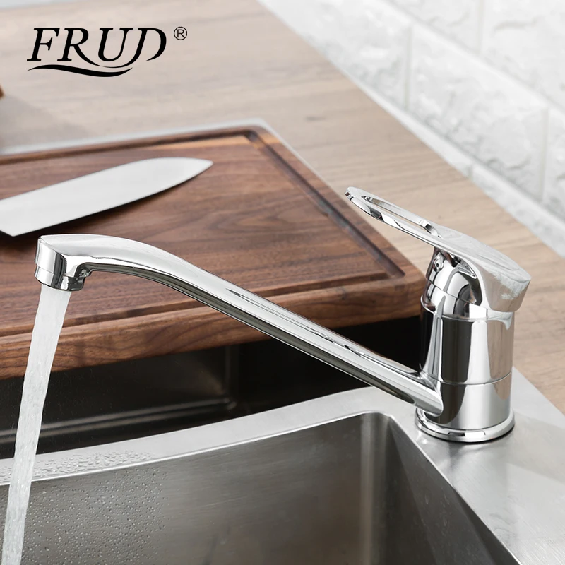 FRUD кухонный кран на бортике для раковины смеситель горячей и холодной воды