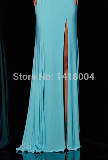 5A-2015 new mermaid deep v neck sexy split evening dress colorful jewel sequin crystals open special occasion party prom gowns | Свадьбы и
