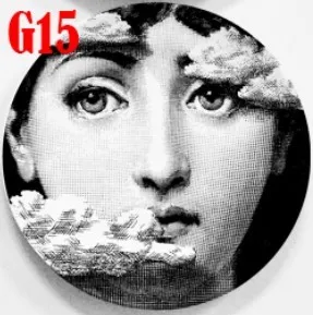 Винтажные принты rosenthal Piero fornasetti в пластинках, художественная тарелка для лица, Череп, на заказ, los platos, для искусства, спальни, дома, кафе, модные декоративные - Цвет: O