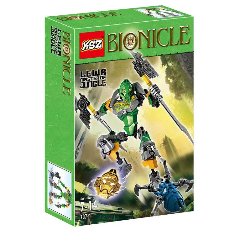Reedcall Bionicle Lewa мастер джунглей строительные игрушки Совместимые Legoings 70784 | Игрушки