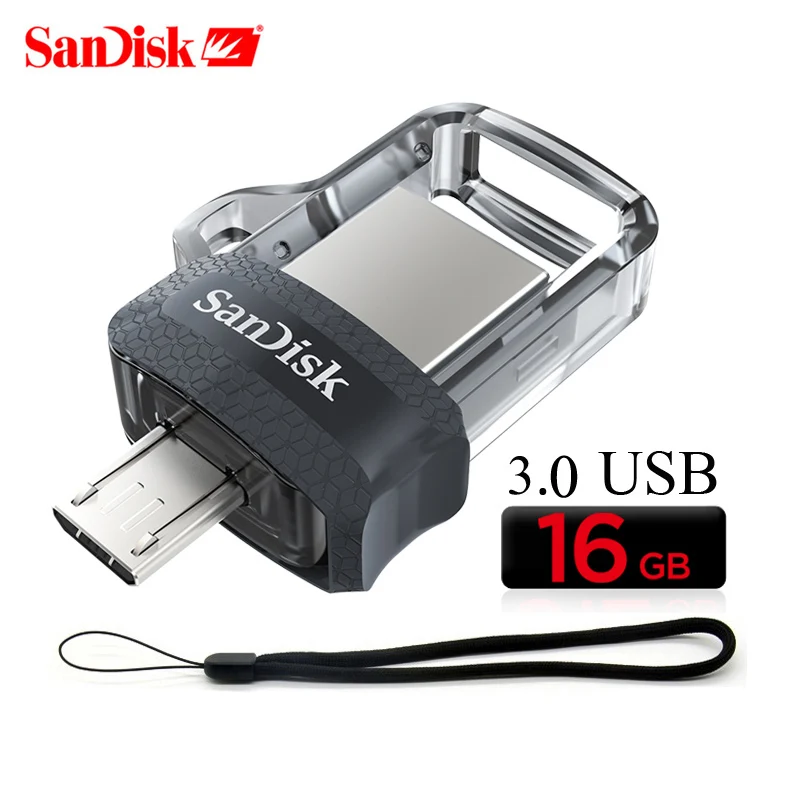 SanDisk sdd3 OTG мини флеш накопитель 32 ГБ 16 3 0 USB 128 64 для ПК и телефонов Android|USB