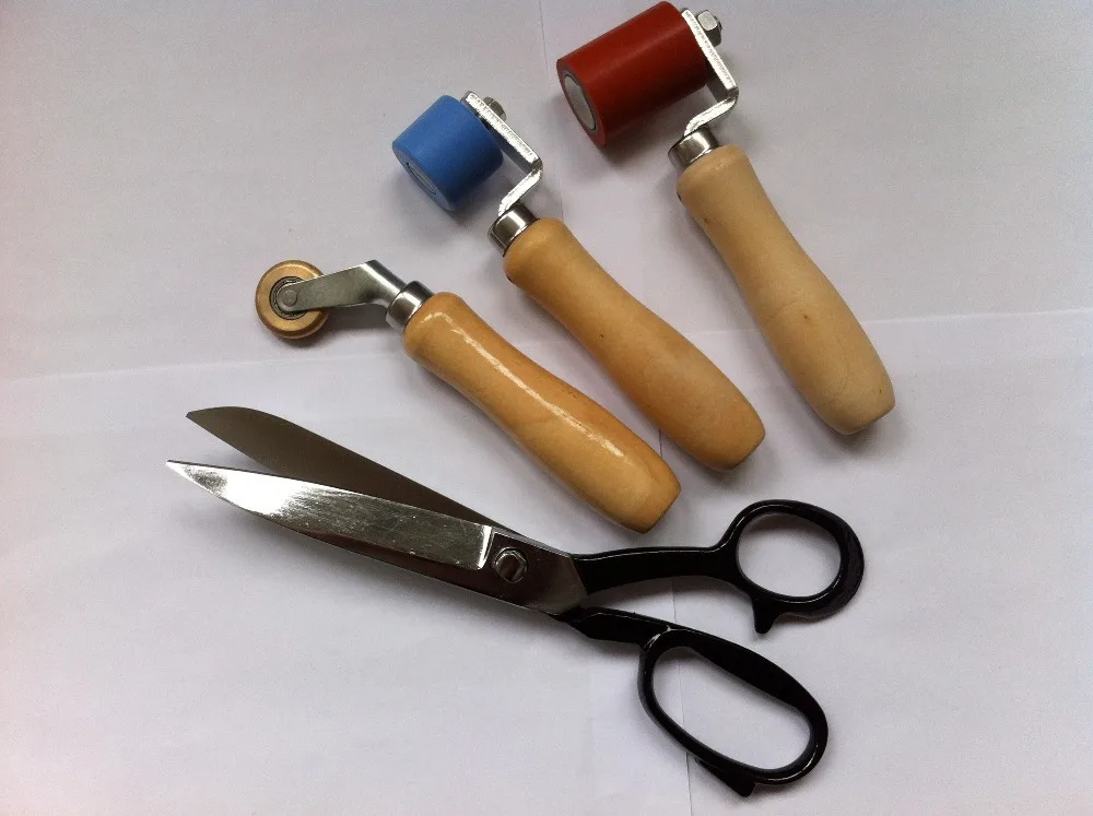 Набор инструментов для установки кровельной мембраны ножницы и ролики швов 4