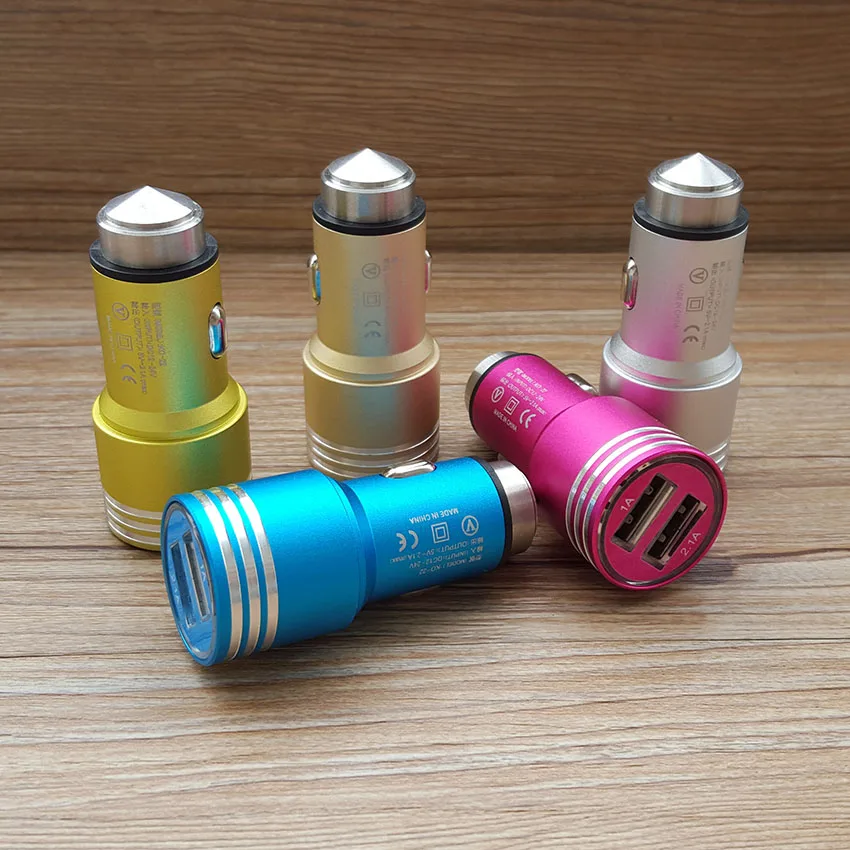 Oem металлические 5 В 3.1A двойной USB адаптер автомобильное зарядное устройство