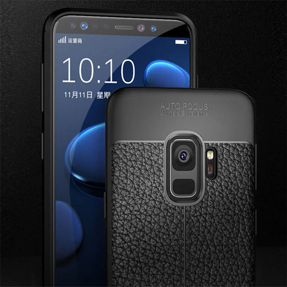 Карбоновый чехол для Samsung Galaxy Note 8 S8 Plus кожаный мягкий из ТПУ S7 Edge A3 A5 A7 2017 J5 J7 2016
