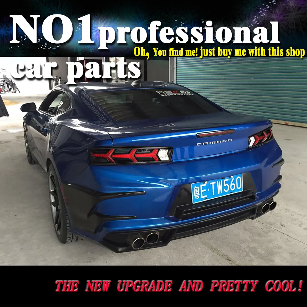 OUMIAO автомобильный Стайлинг для Chevrolet Camaro задние фонари светодиодный задний фонарь светодиодный DRL+ тормоз+ Парк+ сигнальный стоп-сигнал
