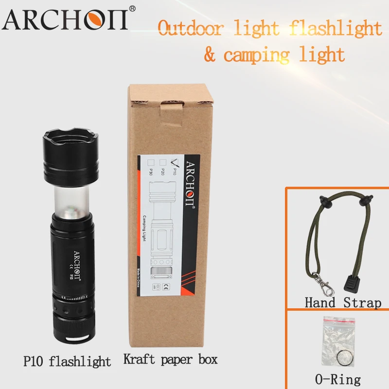 Тактический Водонепроницаемый мини фонарик ARCHON Cree R3 160 люмен мощный для кемпинга