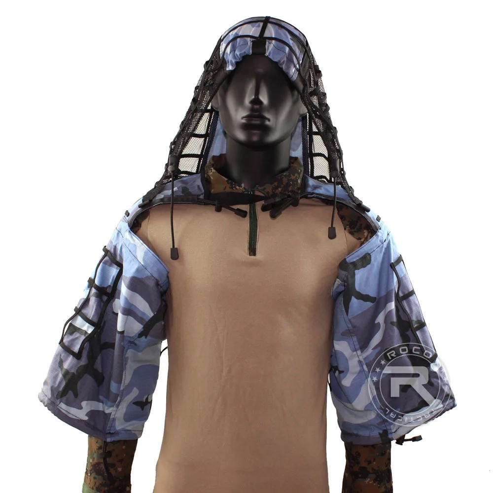 Охота Ghillie костюм основа из ткани Рипстоп камуфляж тактическая верхняя одежда для снайпера Viper капюшоны сp MultiCam/Лесной