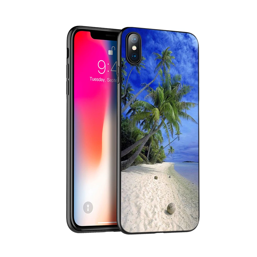 Черный чехол из термопластичного полиуретана для iphone 5 5s SE 2020 6 6s 7 8 plus x 10