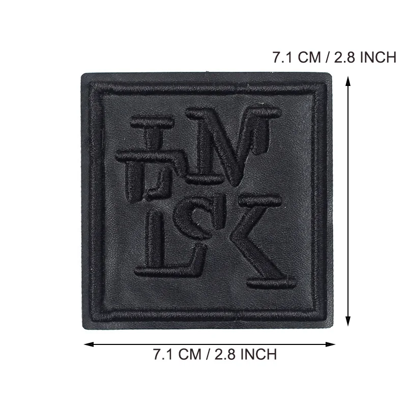 zg1806102 DIY черный белый Железный на коже 3D череп NY qp значок для одежды сумки джинсы вышивка пользовательские наклейки для одежды патч - Цвет: zg1806102