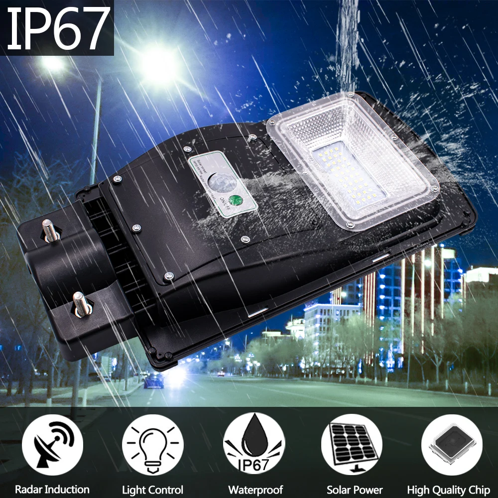 20/40/60 Вт наружный светодиодный IP67 + 40 смполюсный солнечный датчик света