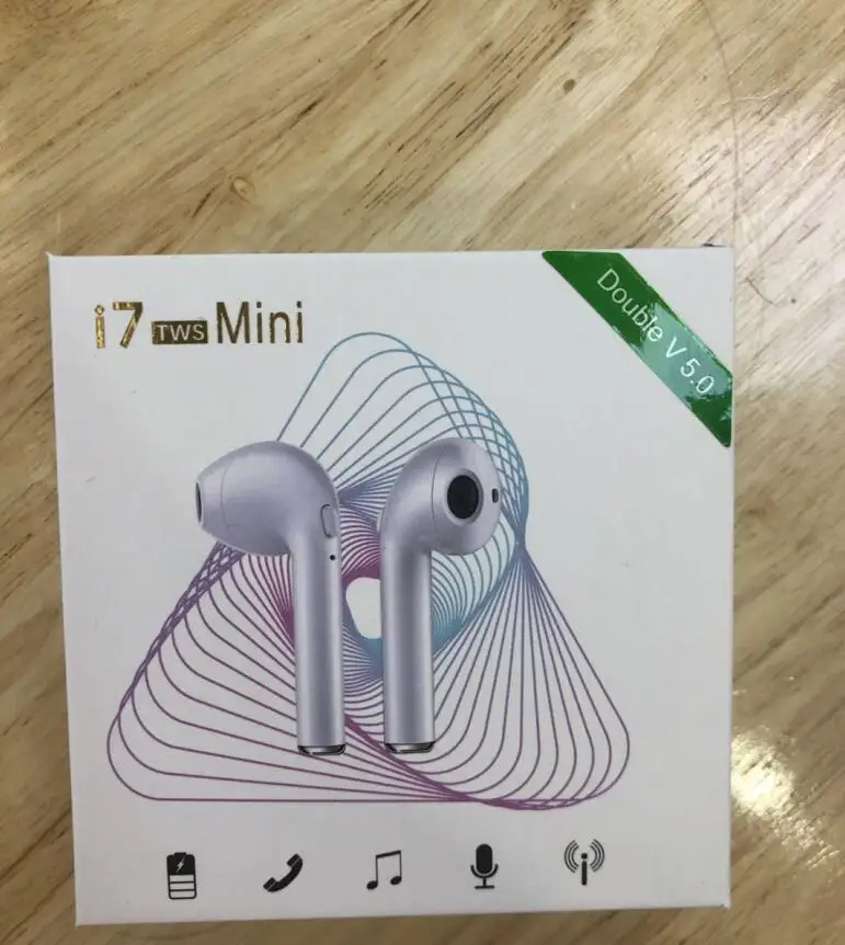 20 шт. I7sTWS Inear беспроводные Bluetooth наушники стерео капельки для iPhone huawei xiaomi смартфон