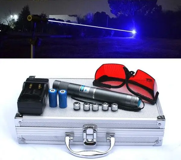 Высокая мощность синий лазерные указки 450nm спичка/сухой древесины/черный