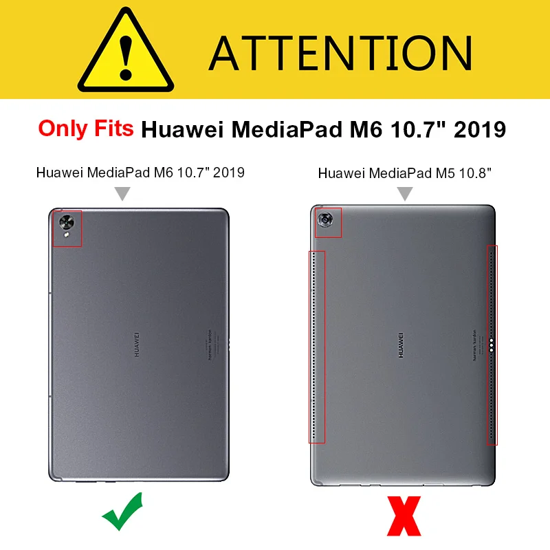 Ультратонкий чехол для планшетного ПК Huawei MediaPad M6 10 8 дюйма защитный 2019 SCM W09/AL00 +