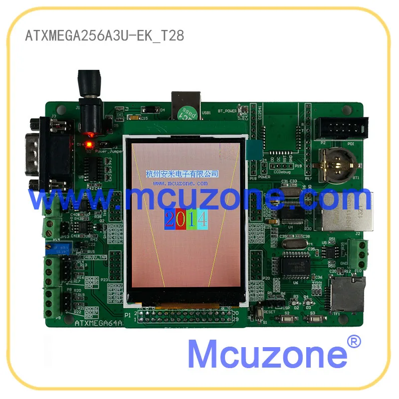 ATxmega256A3U EK T28 макетная плата 320*240 2.8LCD 12Bit ADC и DAC 7 USARTs PDI usb устройство XMEGA Ethernet CAN RTC|can