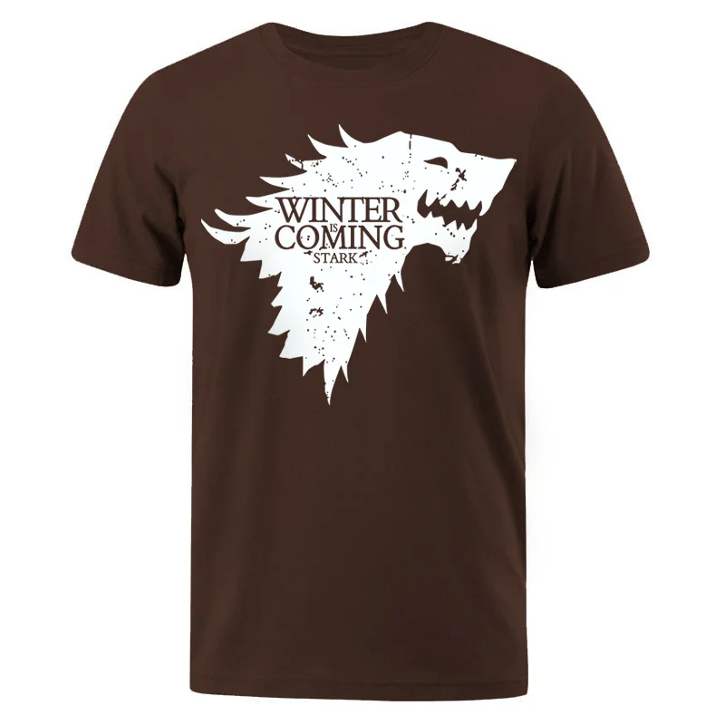 Новинка, Мужская футболка Stark, топы Winter Is Comming, Мужская футболка, Игра престолов, мужские футболки, повседневная мужская футболка, топ, летние футболки