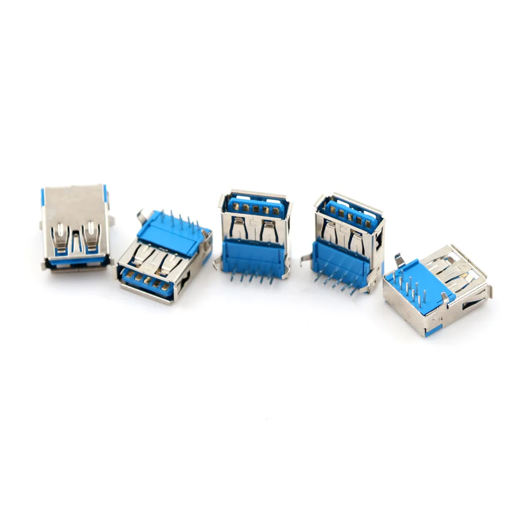 5 Pcs USB 3.0 Type DIP A Female Right Angle 9 Pin Socket Connector 90 degrees | Обустройство дома