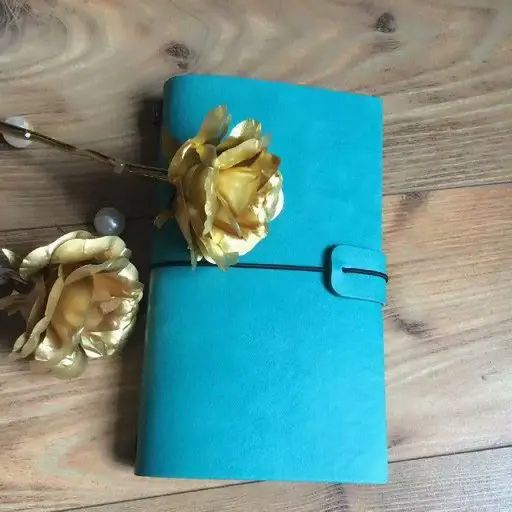 wood green Винтажная кожаная записная книжка ручной работы, перо пирата, сделай сам, детский дневник, записная книжка, канцелярские принадлежности, мягкая обложка для путешественника, записная книжка, дневник, подарок - Цвет: wood green