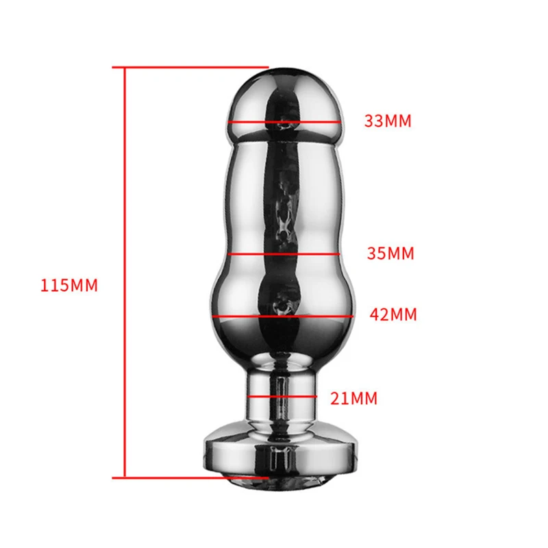 Anal Beads Prostate Massager Plug Vibrator Stainless Steel Vibrating Butt Male Masturbation Sex Toys A3 | Красота и здоровье
