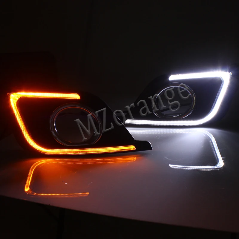MZORANGE 2 типа для Nissan Sentra Sylphy светодиодный DRL дневные ходовые огни Дневные Противотуманные фары Крышка автостайлинг для автомобильных фар